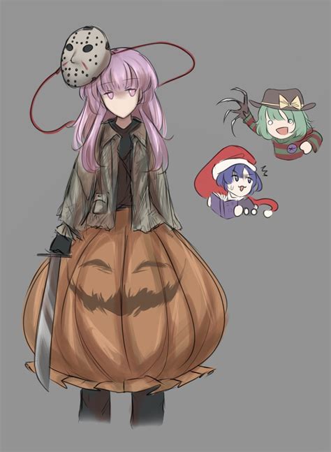 Komeiji Koishi Hata No Kokoro Doremy Sweet Jason Voorhees And Freddy Krueger Touhou And 1