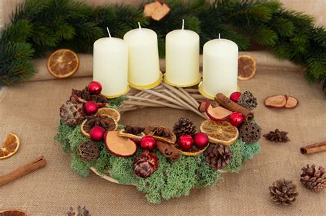 Natural Christmas Garland Stafil Ricamo Bigiotteria E Hobbistica