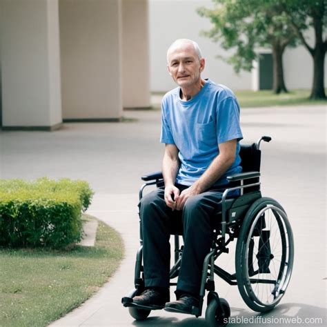 Wheelchair British Man Crying Japanese Shinkansen Station Emotional