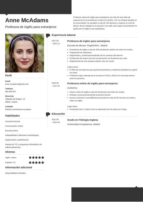 Hacer un CV en español guía con ejemplos y plantillas