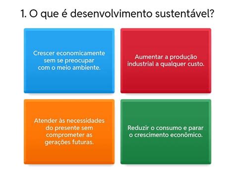 Economia E Desenvolvimento Sustentável - Economia e Desenvolvimento Sustentável - Quiz