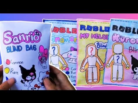 Sanrio And Roblox Sanrio Blind Bag Unboxing Compilation Blindbag