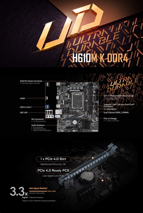 GIGABYTE MAINBOARD H610M K DDR4 เมนบอร์ด H610M K DDR4-REV2.0 | Shopee ...