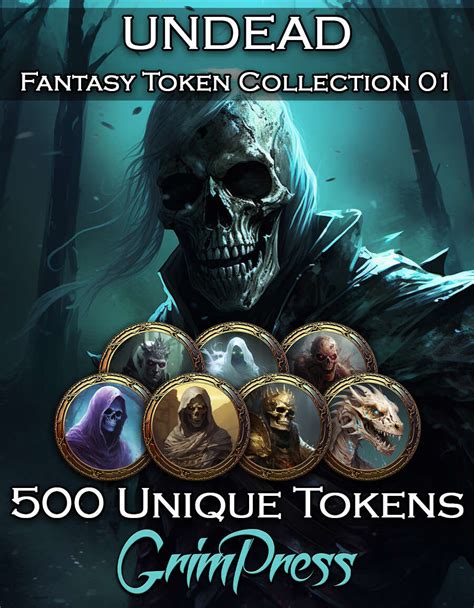 Fantasy Token Collection Undead 01 Bundle Grim Press Product