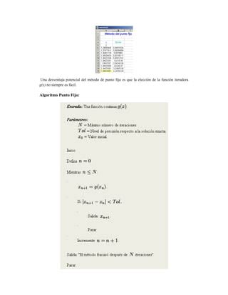 MéTodo De IteracióN De Punto Fijo PDF