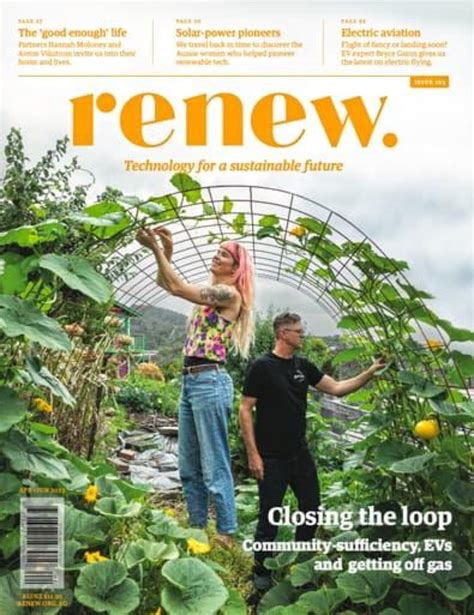 Renew Technology For A Sustainable Future Magazine 12 Month