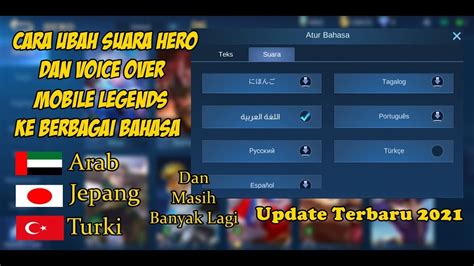 Cara Ganti Suara Hero Mobile Legend