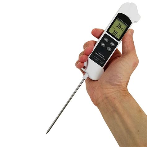 Infrared And Contact Probe Digital Food Thermometer In