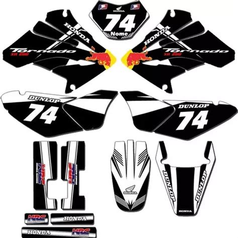 Kit Adesivo Honda Xr 250 Tornado Personalizado Trilha 0 20mm