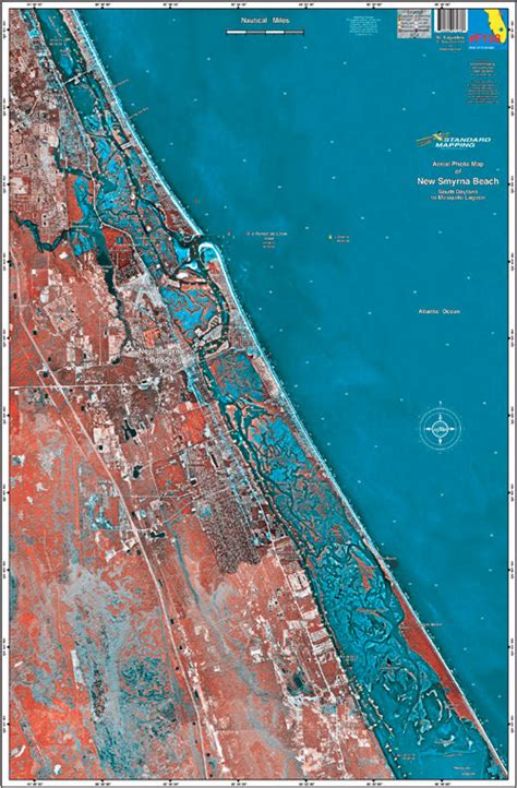 New Smyrna Beach Aerial Chart F138 Keith Map Service Inc