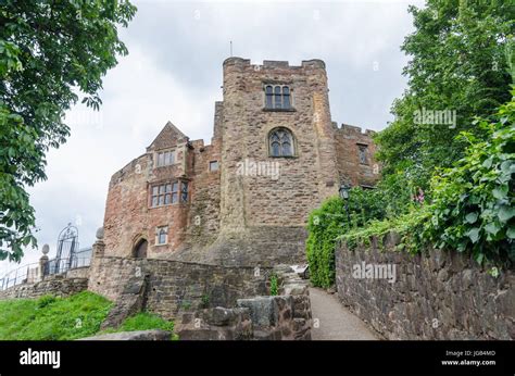 Tamworth Castle and the Castle Gardens Stock Photo - Alamy