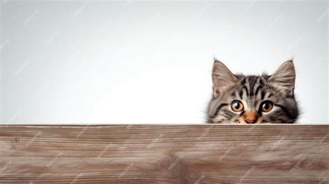 Premium Ai Image Cute Cat Web Banner With Copy Space Generative Ai