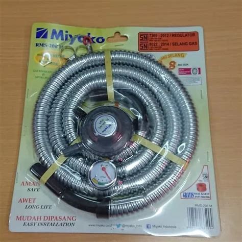 Jual Miyako Rms M Selang Dan Regulator Gas Meter Shopee