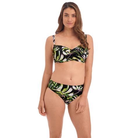 Fantasie Swim Palm Valley Bandeau Bikini Oberteil Black Annadiva