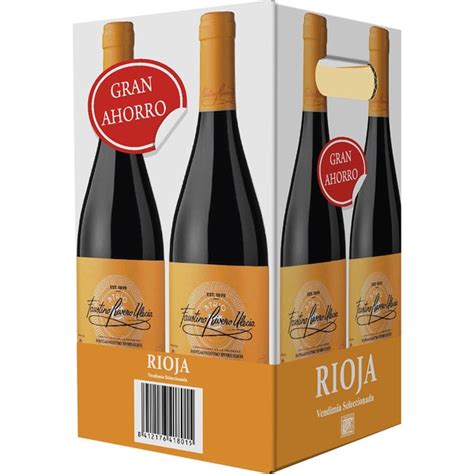 Comprar Vino Tinto Vendimia Seleccionada Doca Rioja Caja Botellas