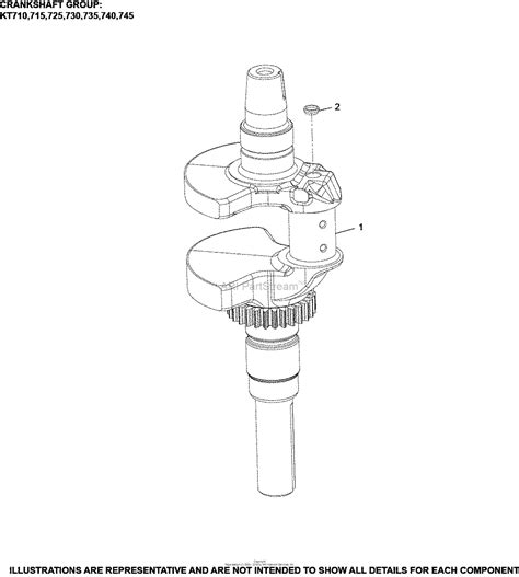 Kohler KT745 3078 EXCEL 26 HP 19 4 KW Parts Diagram For Crankshaft