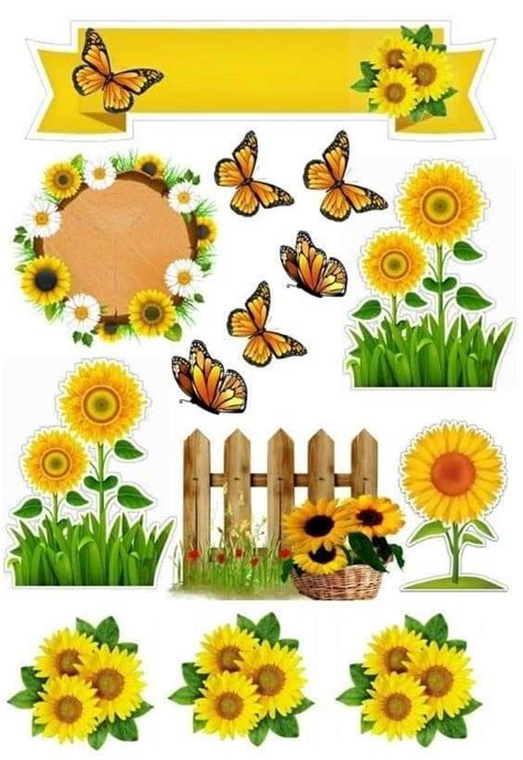 Pin de Maria Das en Personalizados para festas Decoración de girasol