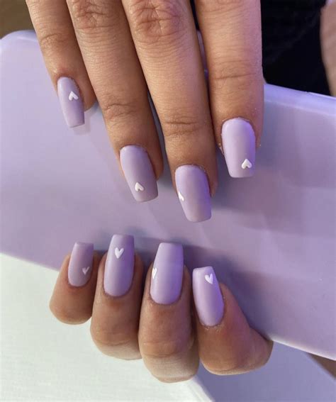 Ongles Gel Violet Light Purple Nails Violet Nails Purple Nail Art Purple Acrylic Nails