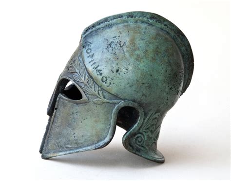 Ancient Greek Corinthian Metal Bronze Helmet