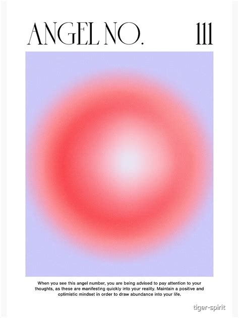 "Angel Number 111 Gradient Art" Art Print for Sale by tiger-spirit | Redbubble