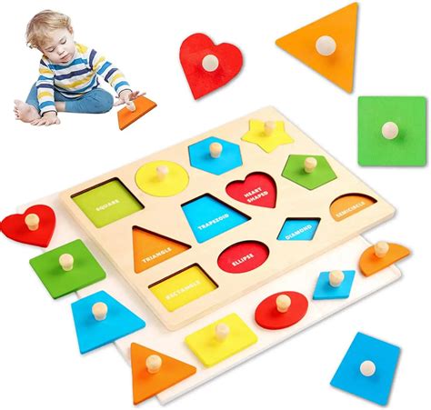 Montessori Form Farb Sortierer Holz Spielzeug F R Kleinkinder P