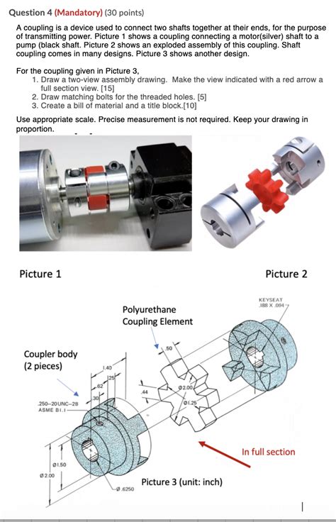 Solved Question 4 Mandatory 30 Points A Coupling Is A Chegg