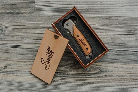 Engraved Pocket Knife Groomsmen T Custom Knives With Box