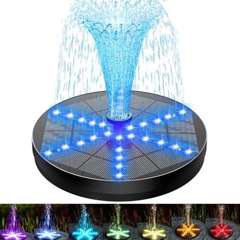 SZMP Fontaine Solaire 2024 Nouveau UFO LED 5W Fontaine De Jardin