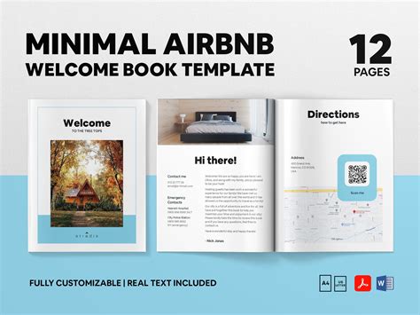 Airbnb Welcome Book Template Vacation Rental Welcome Book Etsy