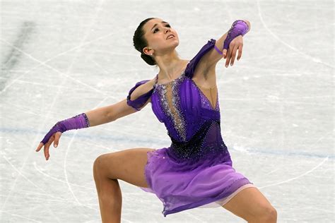 Kamila Valieva Teenage Russian Figure Skater Makes Striking Olympic