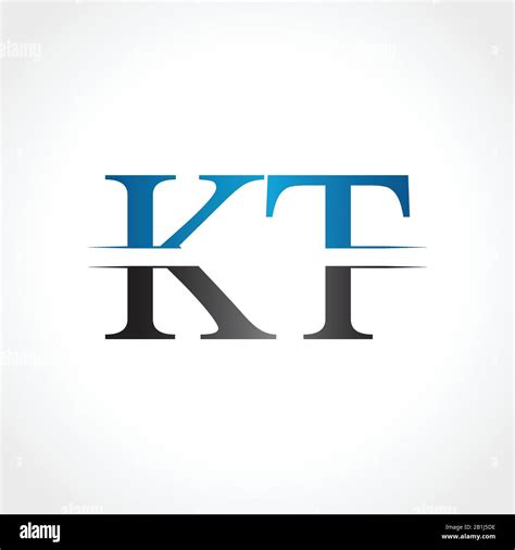 Letra Inicial De Kt Logo Diseño Vectorial Ilustración Letra Abstracta Diseño Del Logotipo De Kt