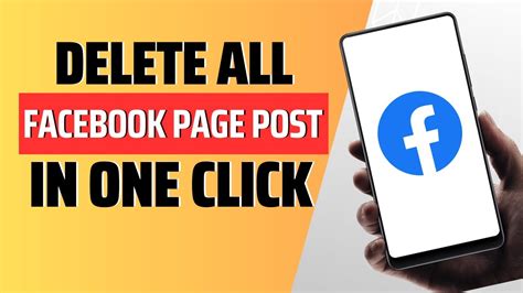 How To Delete All Facebook Page Posts In One Click 2023 Youtube