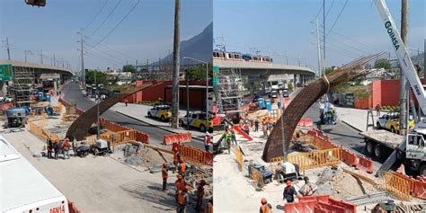 Metro Monterrey colapsa estructura de la Línea 6 Telediario México