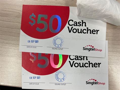 Singtel Shop Cash Voucher Tickets Vouchers Vouchers On Carousell