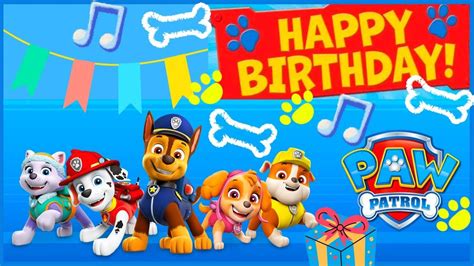 Happy Birthday Paw Patrol Joyeux Anniversaire Patpatrouille Arabic Pat