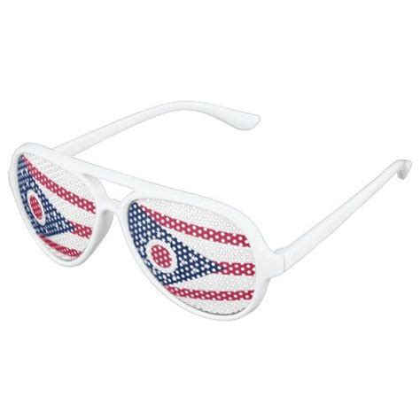 Ohio State Flag Aviator Sunglasses Ohio State Flag State Flags Aviator Sunglasses