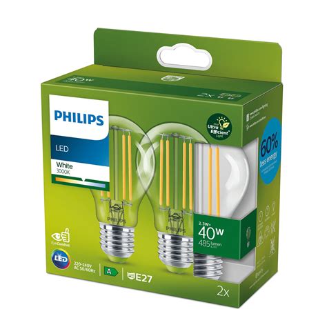 Philips Led Lamp E27 A60 23w 485lm 3000k Per 2 Lampen24be