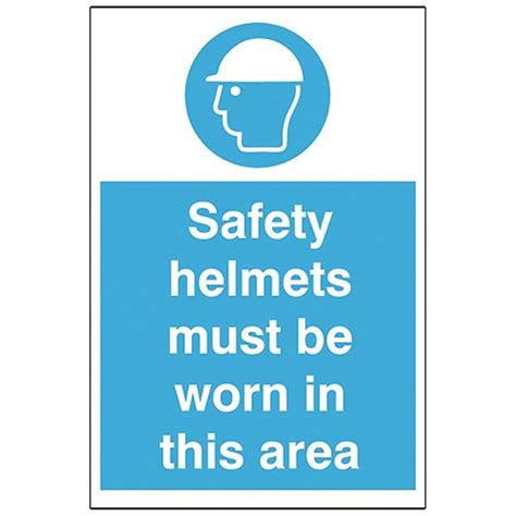 Safety Helmets Must Be Worn Sign 200 X 300 X 1mm