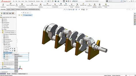 Adding Analyzing Modifying Solidworks Center Of Mass Part