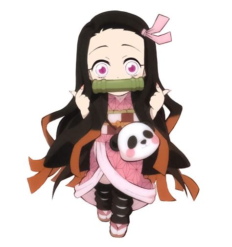 Happy Saturday From Nezuko 🎀🐼” Anime Chibi Chibi Cute Anime Character