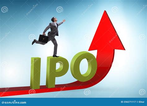 Businessman In The Initial Public Offering IPO Concept Stock Image