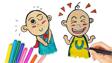 Upin Ipin Nguping Apa Tuh⁉️how To Draw Upin Ipin Easy Drawing