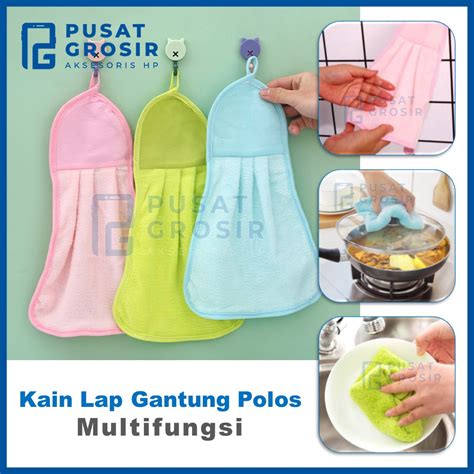 Jual Kain Lap Tangan Polos Serbet Gantung Serbaguna Kitchen Towel Murah