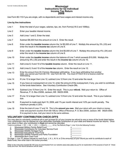 Resident Individual Income Tax Return Ez Pdf