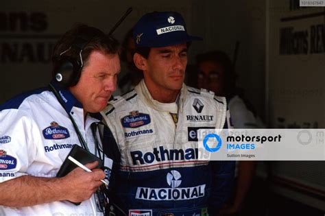 L To R Patrick Head Gbr Williams Technical Director With Pole