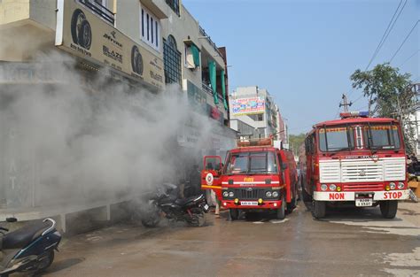 Massive Fire In Auto Parts Shop Estimated Loss Of Thirty Five Lakhs