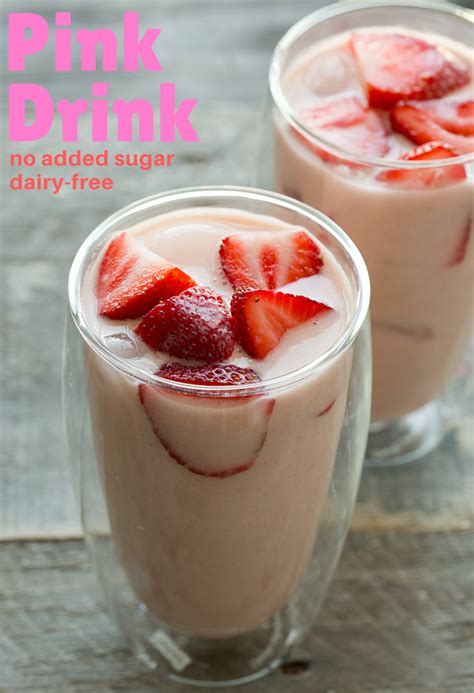 DIY Pink Drink. Naturally Sweet. - HealthyHappyLife.com