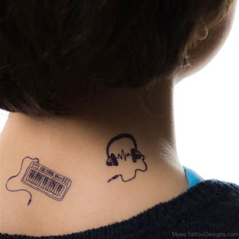 65 Brilliant Music Notes Tattoos On Neck