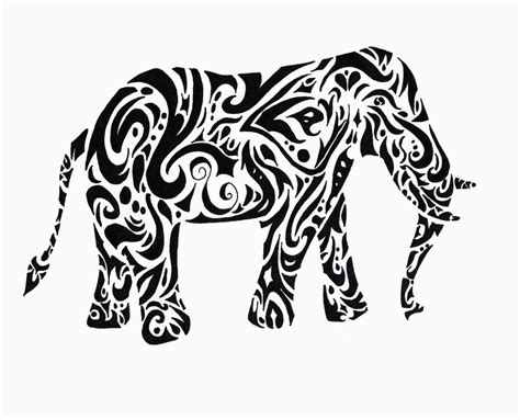 Tribal Elephant Tattoo Design By Raeigardland On Deviantart