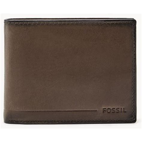 FOSSIL Allen RFID International Traveller Dark Brown Leather SML1548201